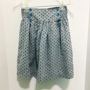 2/$20 Gray Comme Toi Polka Dot Skirt Size Small